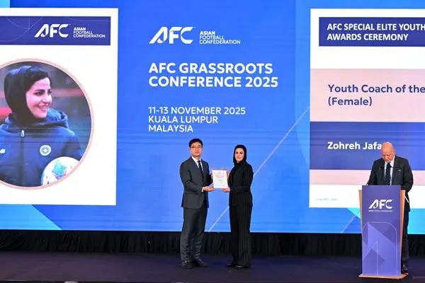 زهره جعفری مربی زن جوان آسیا ۲۰۲۵ شد