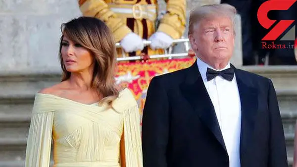 سر و وضع ملانیا ترامپ در سفر به انگلیس + عکس
