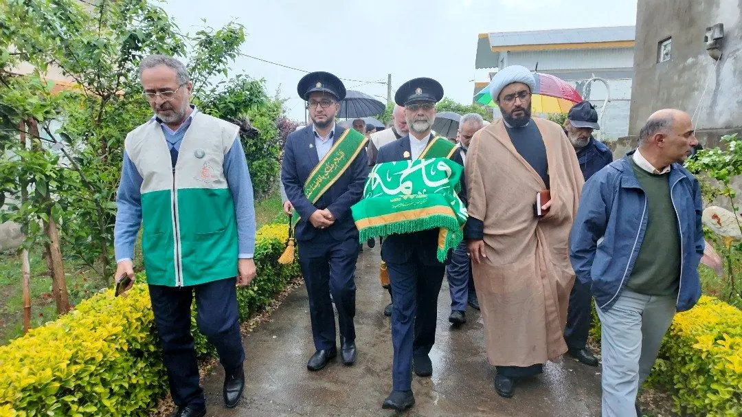 حضور خدام حرم امام رضا (ع) در خانه سبز اندیشان وطن طالب‌آباد منطقه آزاد انزلی

