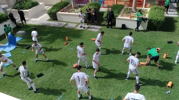 گزارش تصویری از تمرین ملی پوشان در ابوظبی