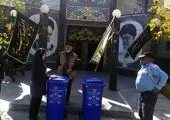 جمع آوری پسماند های خشک از مراسم های عزاداری 
