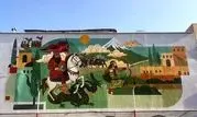 دیوارنگاره ۷۰۰ متری شاهنامه فردوسی در منطقه ۱۳ رونمایی شد

