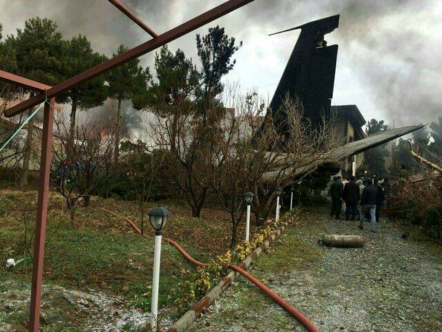 سقوط هواپیمای بوئینگ باری در کرج