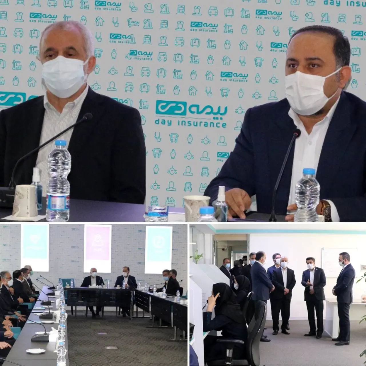 بازدید معاون رئیس جمهور و رئیس بنیاد شهید و امور ایثارگران از شرکت بیمه دی

