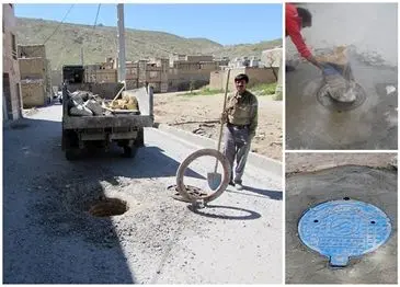 همسطح سازی و تعویض 840 مورد دریچه منهول های فاضلاب در کلانشهر اراک

