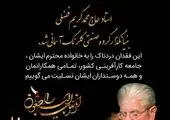 پیام تسلیت مدیرعامل بانک سینا  به مناسبت درگذشت برادر گرامی وزیر اقتصاد