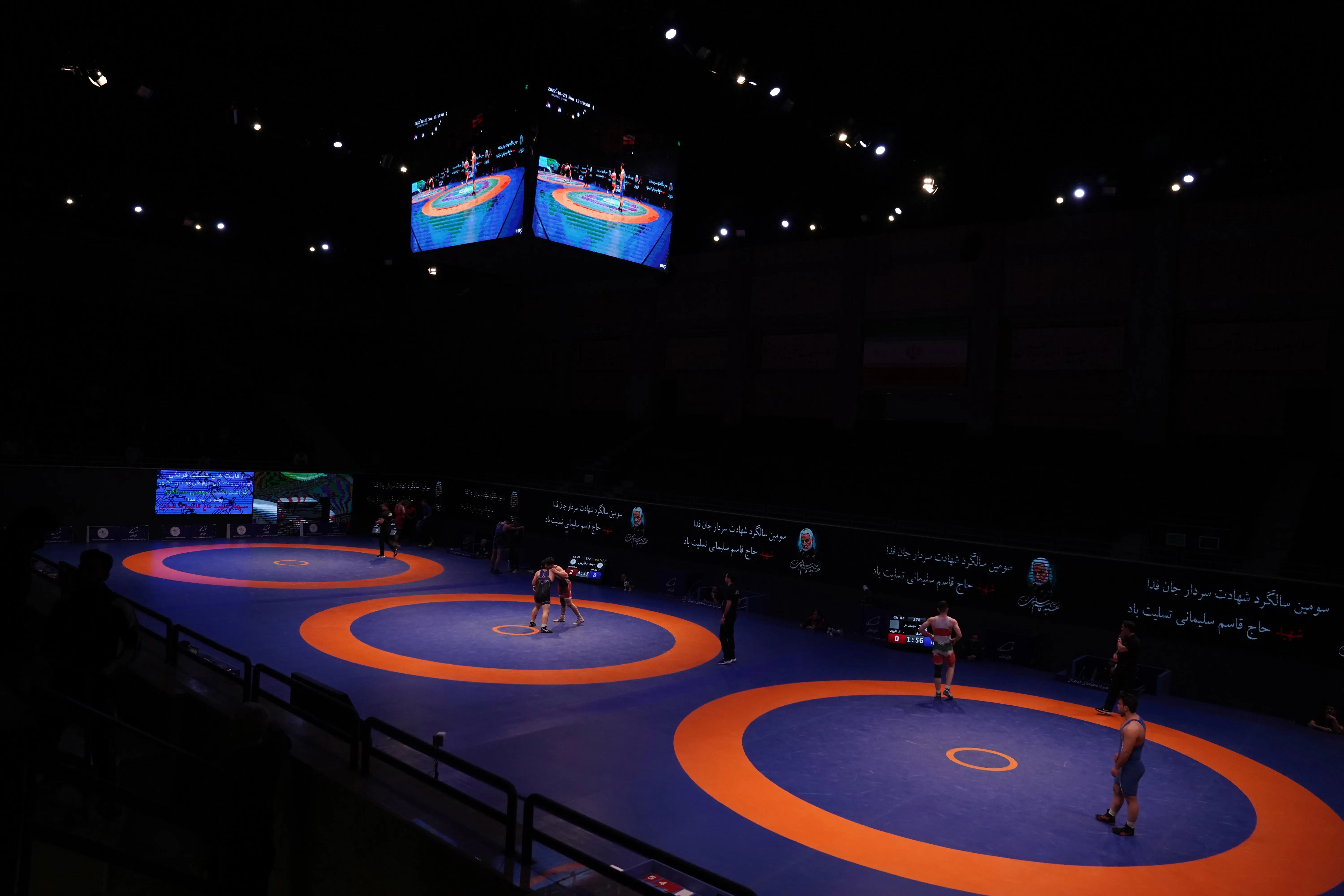 رقابت‌های کشتی آزاد بدون تماشاگر برگزار می‌شود