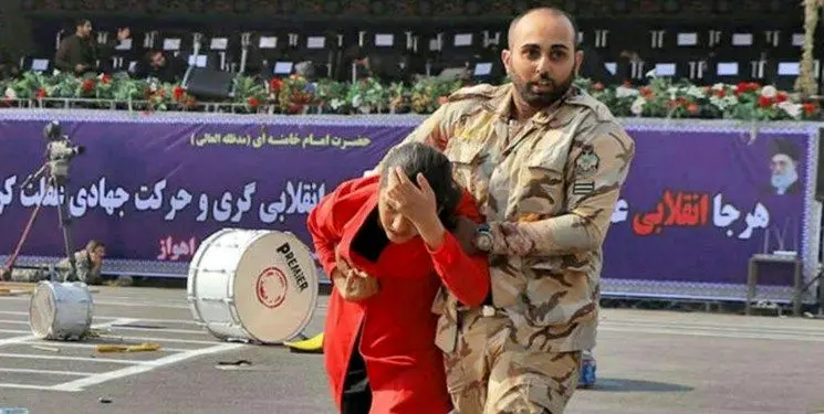 مانتوقرمز حادثه اهواز که بود؟+عکس 