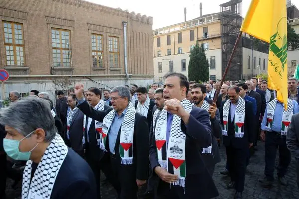 محکومیت جنایات رژیم صهیویستی علیه مردم مظلوم غزه توسط کارکنان بانک ملی ایران

