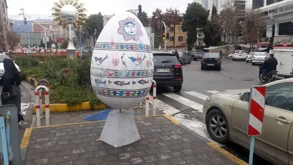 چشم نوازی تخم مرغهای رنگی در منطقه