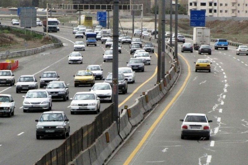  ثبت 7.8 میلیون مورد تردد جاده ای از ظهر سه شنبه تا صبح امروز