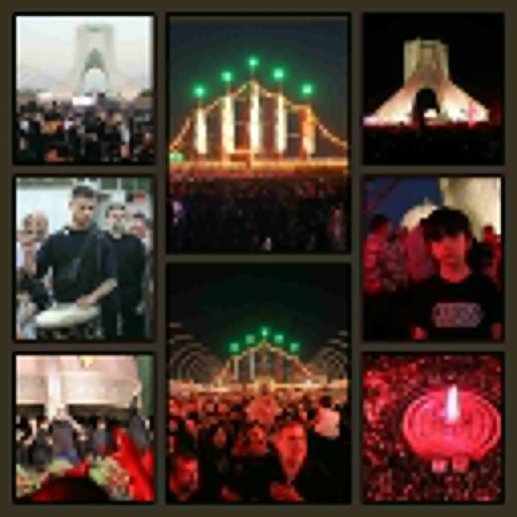 برگزاری آیین  بدرقه زائران امام حسین (ع) در میدان آزادی

