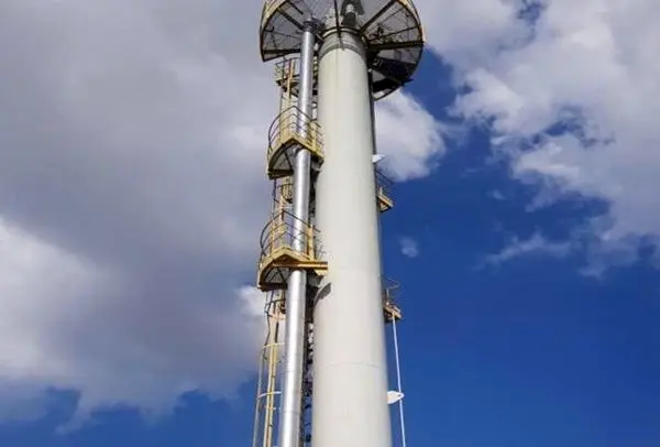 برج هیدروژن سولفورهزدای کارخانه بهرهبرداری هفت شهیدان بازسازی شد