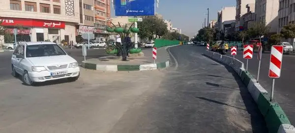 بازگشائی دوربرگردان شرق به شرق خیابان پیروزی تقاطع بزرگراه امام علی (ع)