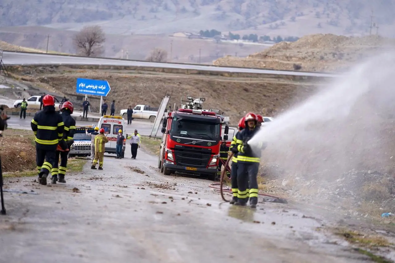 برگزاری رزمایش منطقه‌ای پدافند غیرعامل وزارت نفت در ایلام 