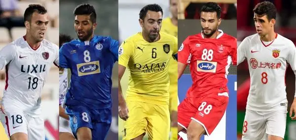 یک استقلالی و یک پرسپولیسی نامزد بهترین هافبک لیگ قهرمانان آسیا