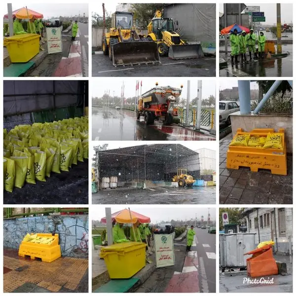 تمامی عوامل منطقه۹ در ستادهای برف روبی با آمادگی کامل مستقر هستند
