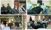 جمعی ازکارکنان بسیجی شرکت گازاستان مرکزی واحدی از خون خود را اهدا نمودند