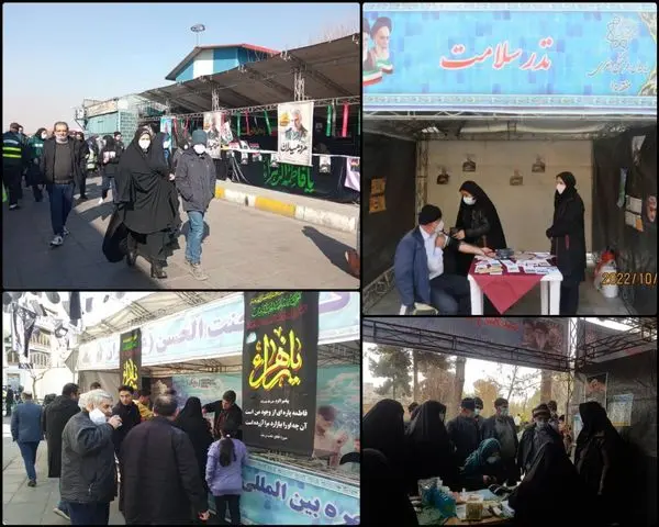  سیاهپوشی منطقه 15 در عزای فاطمی و  سردار آسمانی 