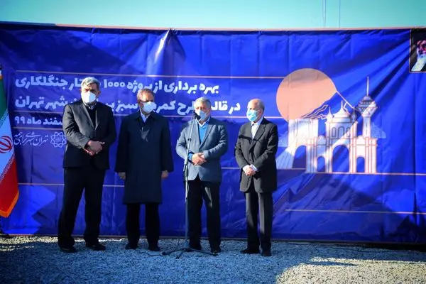 درختکاری سبب حفظ حریم و جلوگیری از توسعه بی وریه شهر تهران می شود