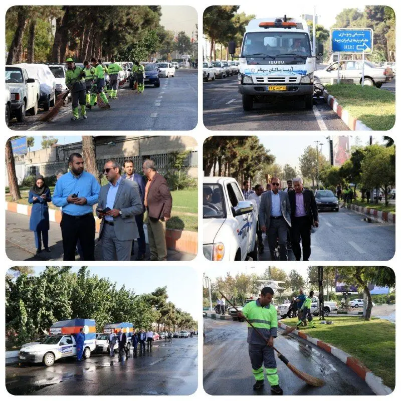 اجرای طرح نگهداشت و پاکسازی معابر در منطقه 9 

