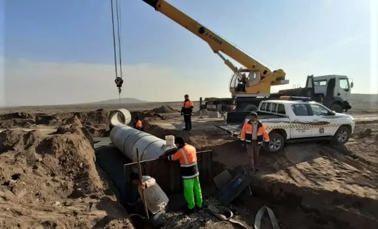  بهره برداری از سومین طرح احداث  آبنمای لوله ای درمحور روستایی گلستان بخش جعفریه شهرستان  قم

