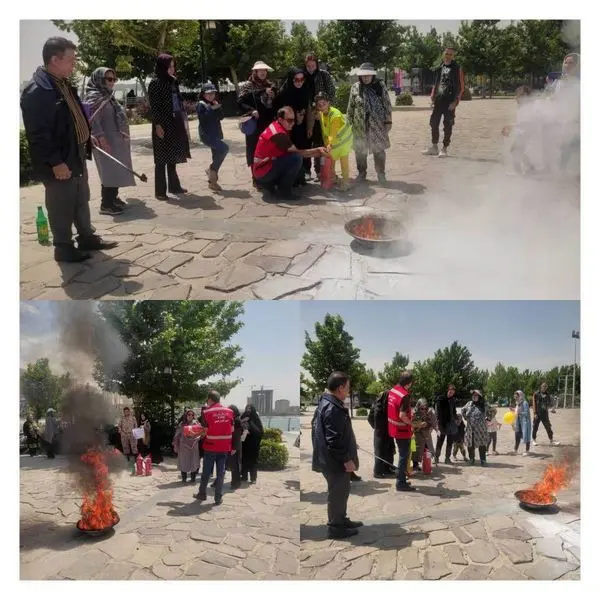 آموزش اطفا حریق به شهروندان منطقه۲۲
