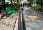بزرگراه شهید چمران  با نصب گلدان‌های شهری آراسته شد

