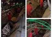 لایروبی و پاکسازی کانال میانی بلوار کشاورز

