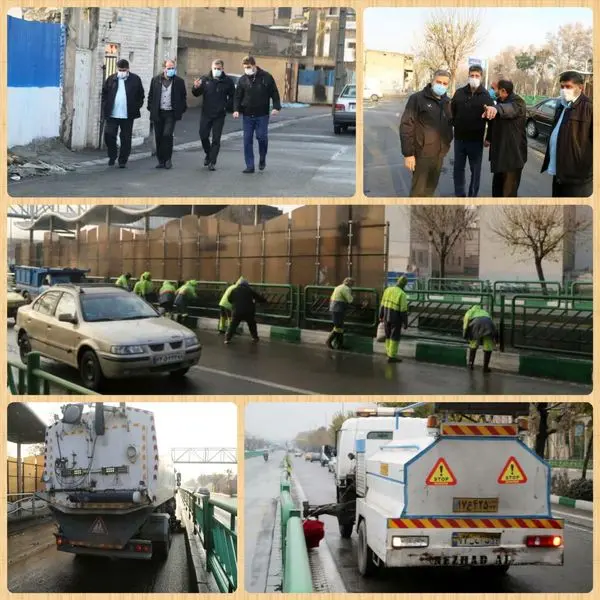   اجرای طرح پنجشنبه های نگهداشت شهر در  خیابان خاوران

