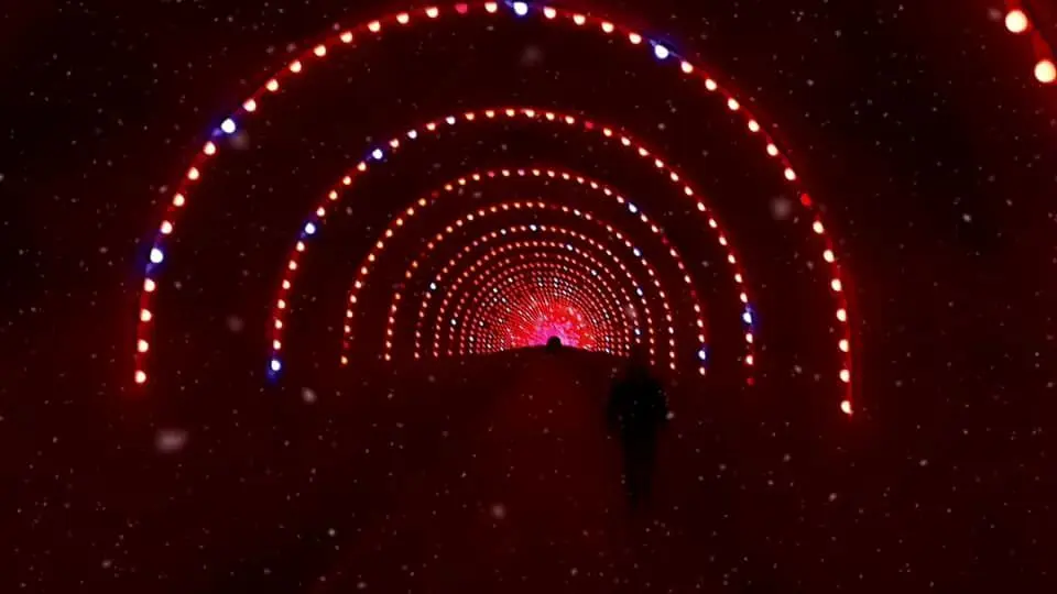 اجرای  بزرگترین تونل نوری  کشور  در بوستان نهج البلاغه 

