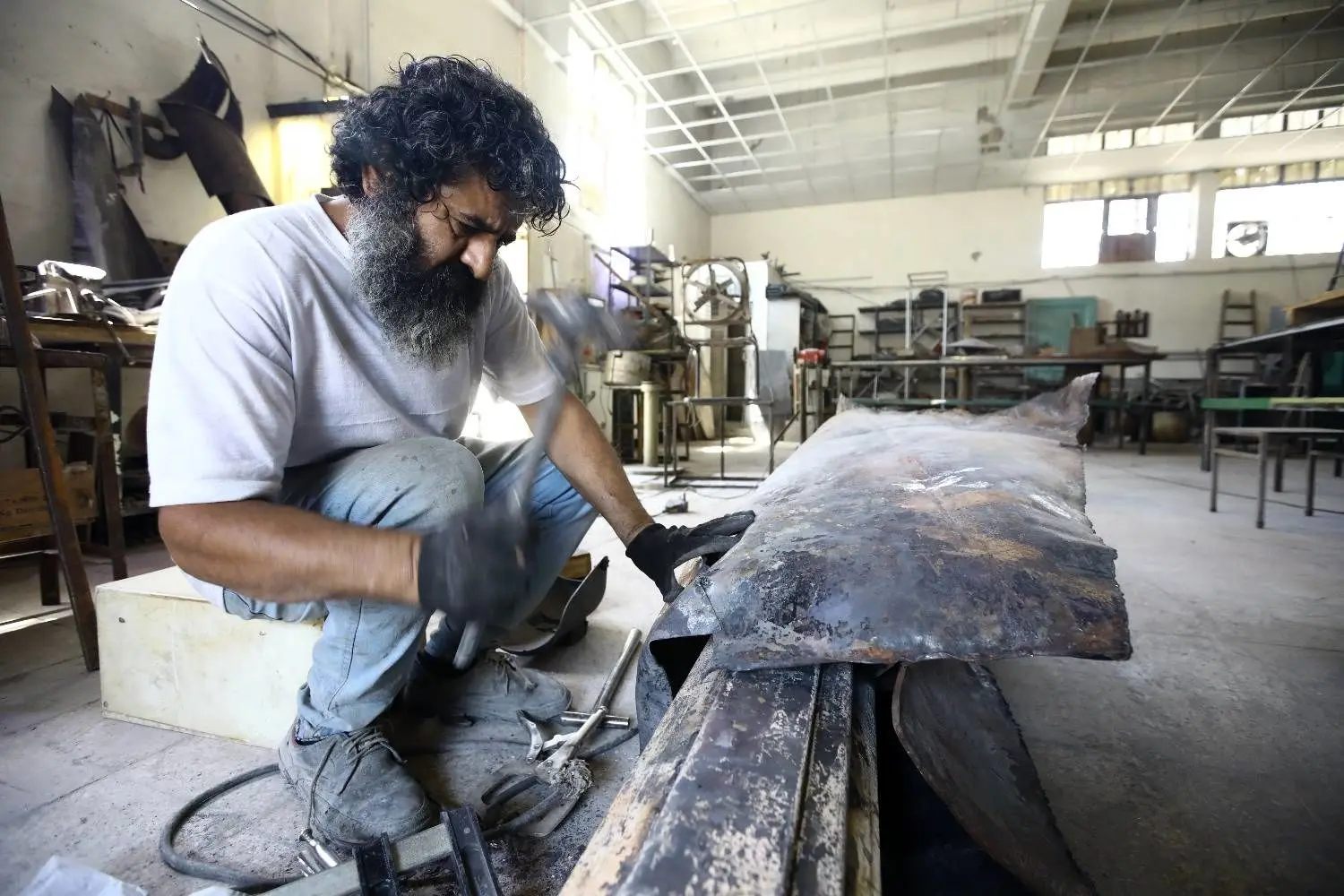 برپایی کارگاه ساخت المان و مجسمه در مجموعه ساصد منطقه 13 

