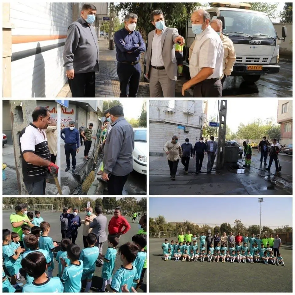 بازدید و گشت پیاده شهردار منطقه ۱۵ از وضعیت نگهداشت شهر محله هاشم آباد

