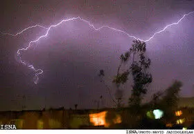 رگبار باران و رعد و برق در برخی استانها