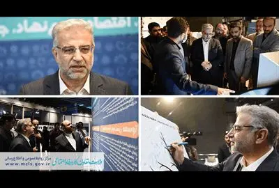 بازدید دکتر زاهدیوفا از نمایشگاه «رسم تعاون»