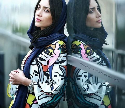 خاطره اسدی و بهنام بانی پیش به سوی بازی ایران و پرتغال+عکس