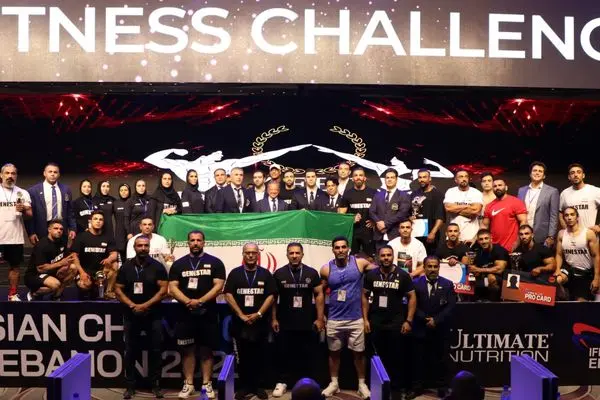 ایران قهرمان پرورش اندام آسیا شد