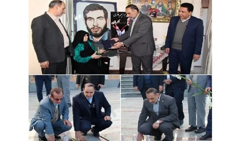 ادای احترام رئیس هیئت مدیره شرکت مخابرات ایران و مدیرعامل شرکت مخابرات ایران به شهدای گلستان

