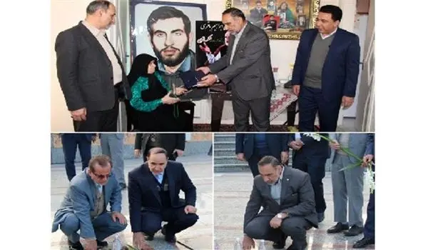 ادای احترام رئیس هیئت مدیره شرکت مخابرات ایران و مدیرعامل شرکت مخابرات ایران به شهدای گلستان