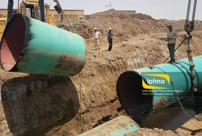 لوله گذاری آب شرب منطقه خرمشهر و آبادان