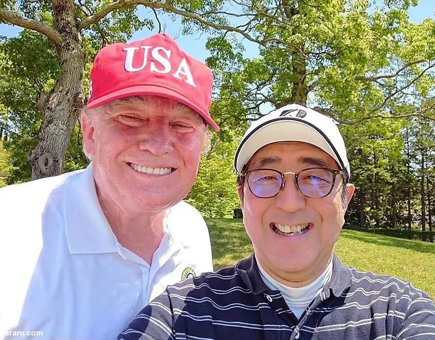 حاشیه‌های سفر ترامپ و همسرش به ژاپن+ عکس