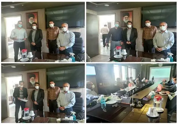 تقدیر از رابطین دفتر مدیریت بحران و HSE در شرکت آب و فاضلاب استان مرکزی