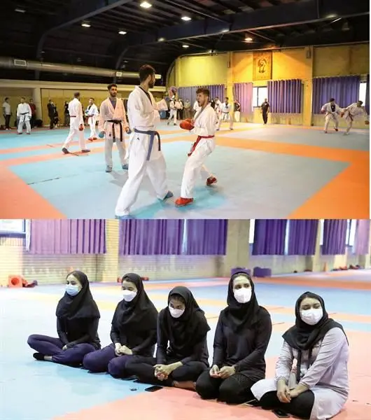 پیگیری تمرینات تیم های ملی کاراته آقایان و بانوان در آکادمی ملی المپیک