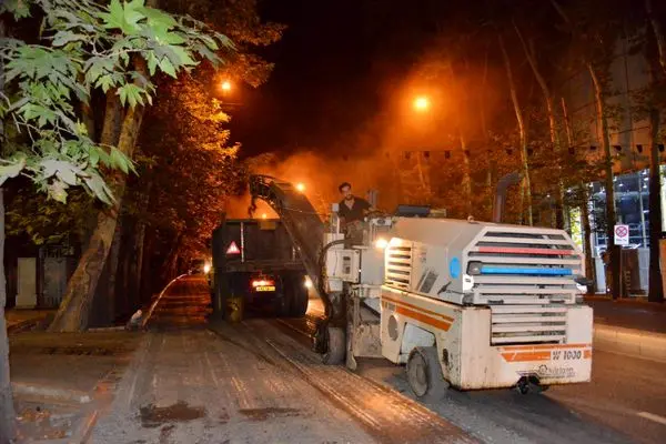 پخش آسفالت در شمال تهران به مرز ۷۵ هزار تن رسید