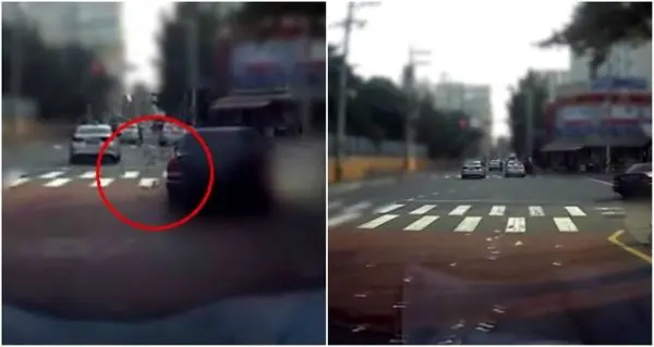 زن کرهای، خیابان را دلار باران کرد! + عکس