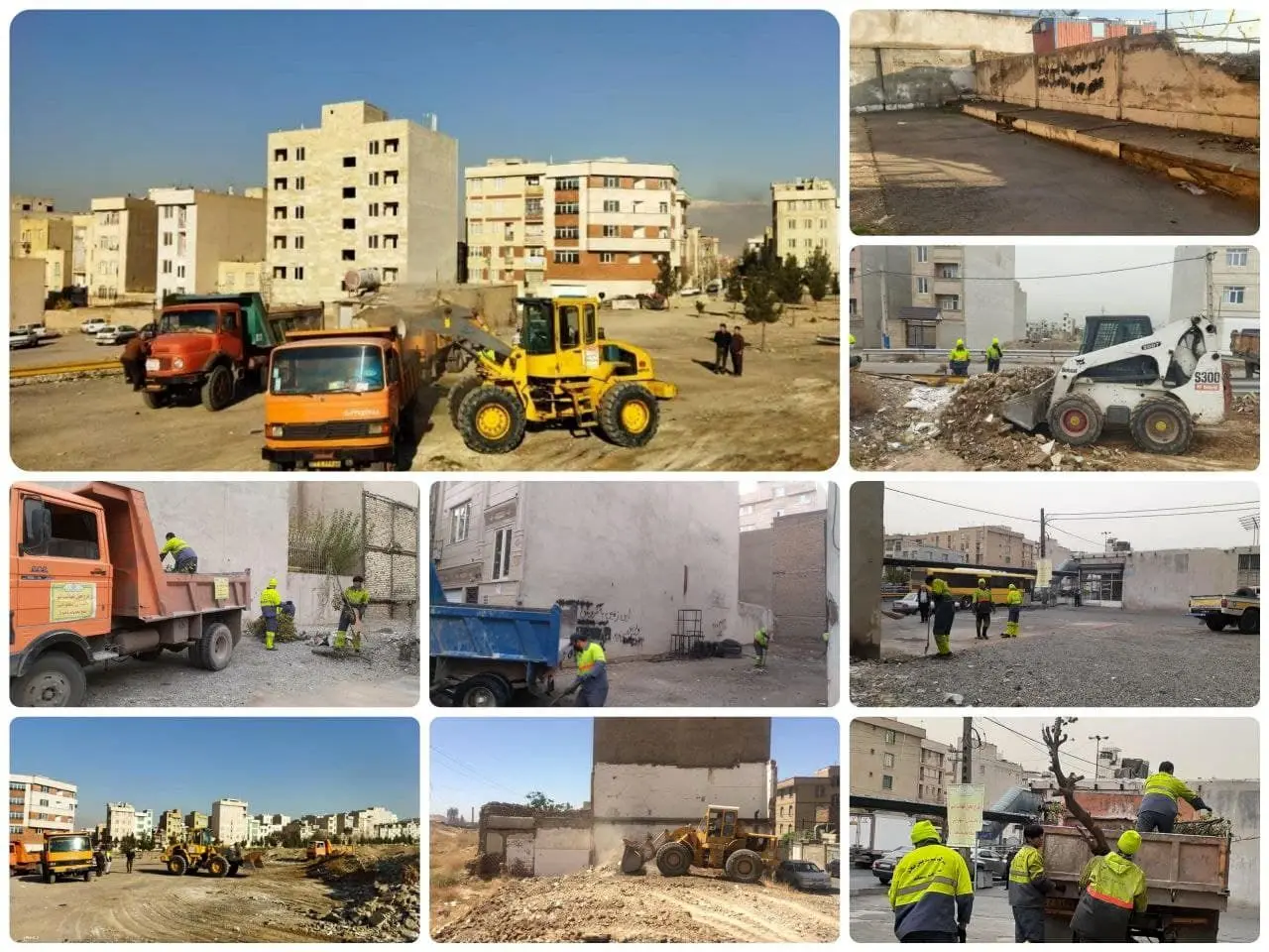  پاکسازی ۲۶۶ هزار متر مربع از اراضی بایر منطقه ۱۵