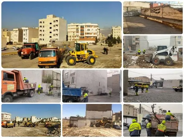  پاکسازی ۲۶۶ هزار متر مربع از اراضی بایر منطقه ۱۵