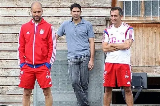 ستاره فوتبال ایران در کنار پپ گواردیولا + عکس