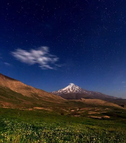 قله دماوند را تاکنون این شکلی دیده اید؟+عکس