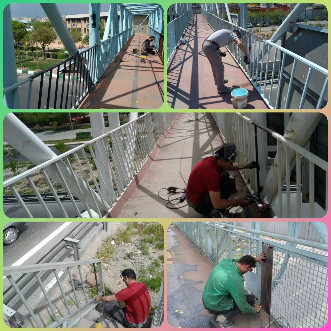  ایمن سازی پل‌های عابر پیاده جنوب شرق تهران